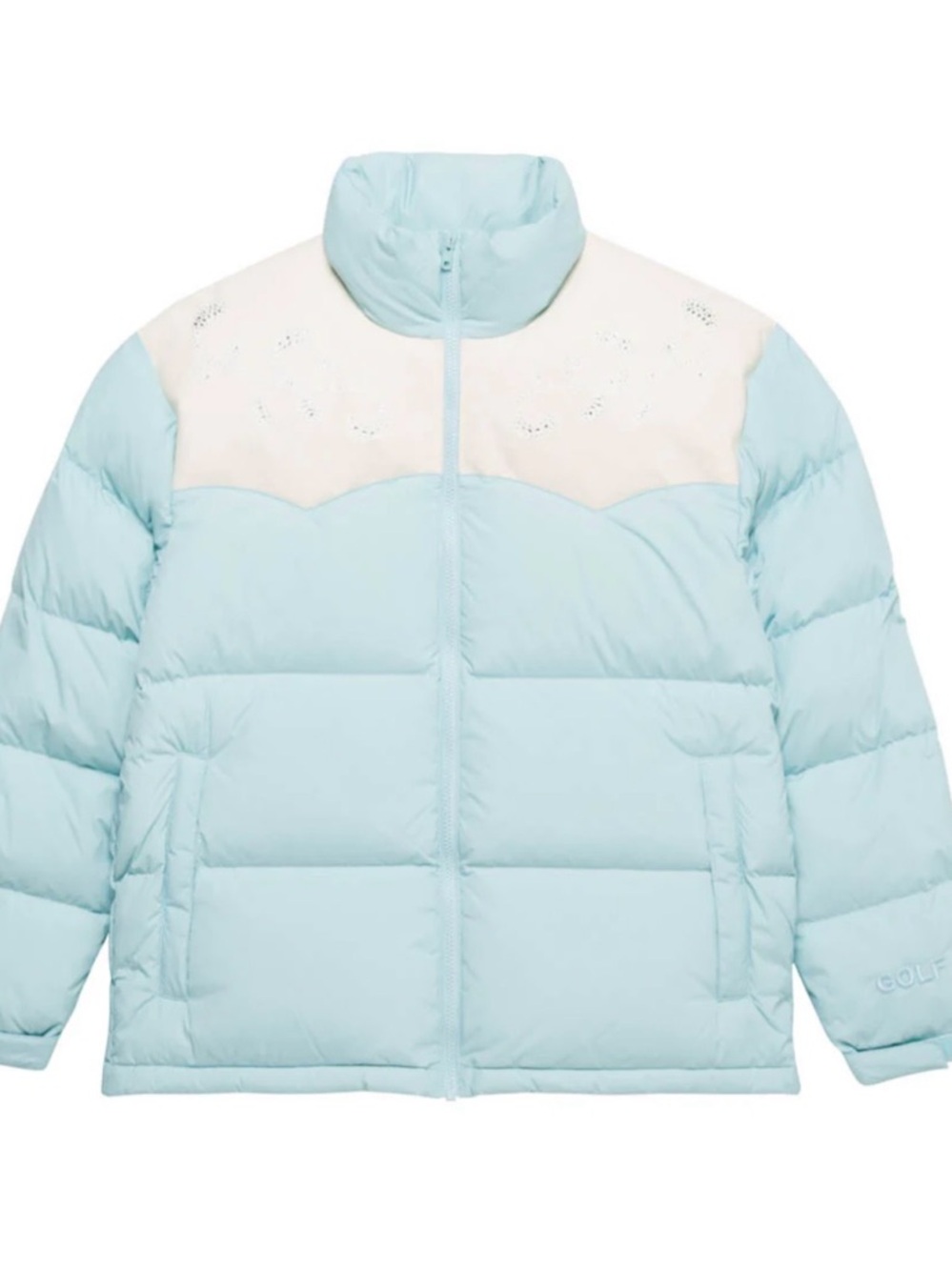 GOLF WANG El Paso Rhinestone Down Jacket - Blue - Size XXL (Brand New)